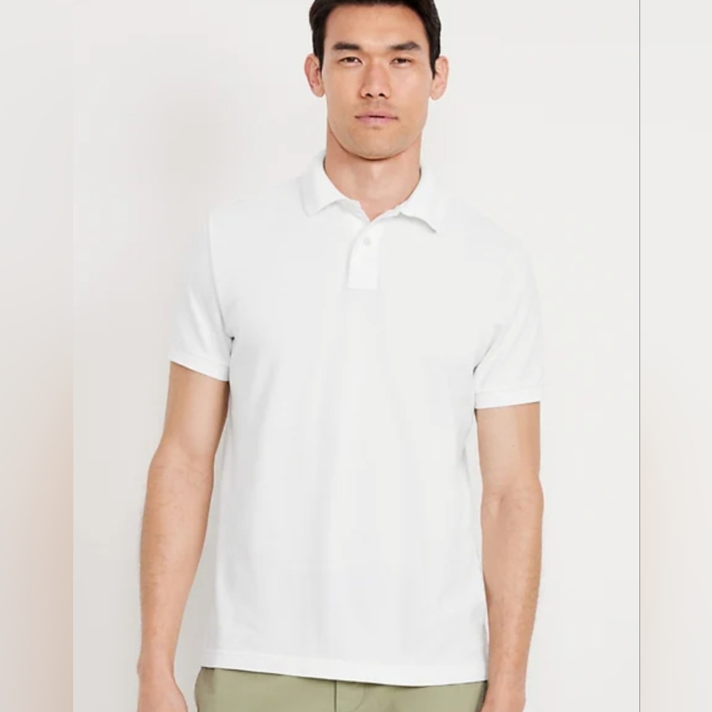 Old Navy Men's White Polo Shirt Size XXL